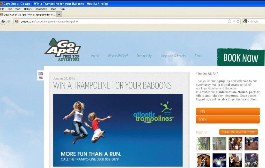 image of WIN a Trampoline with Go Ape community