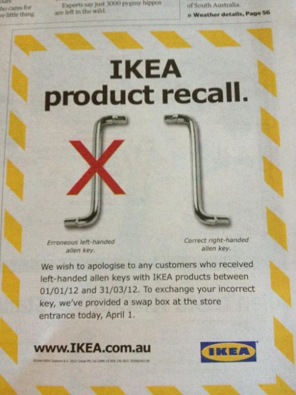 image of Ikea Product Recall