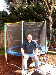 8ft Atlantic trampoline with enclosure