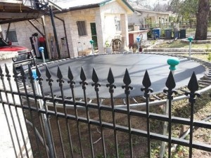 Site the trampoline away from dangerous objects