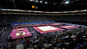 north greenwich arena - trampolining at the olympics