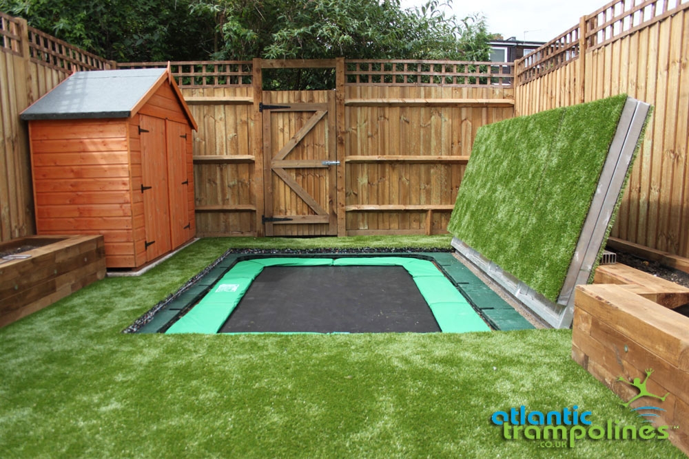 Ground store level trampoline